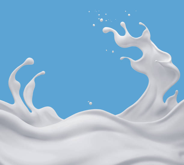 istock milk or yogurt splash Abstract background. 1146487138