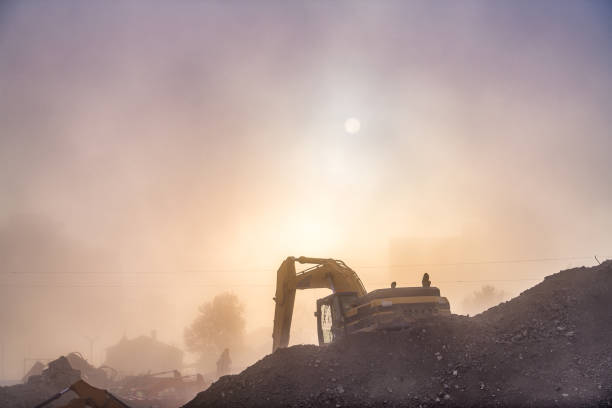 haze do canteiro de obras - imploding - fotografias e filmes do acervo