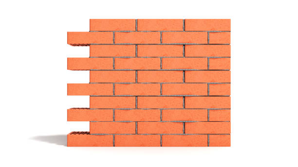 istock piece of brick wall 3d render on white 1146493265