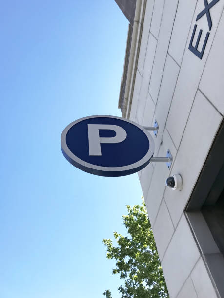 istock Carpark sign outside of a building 1146495009
