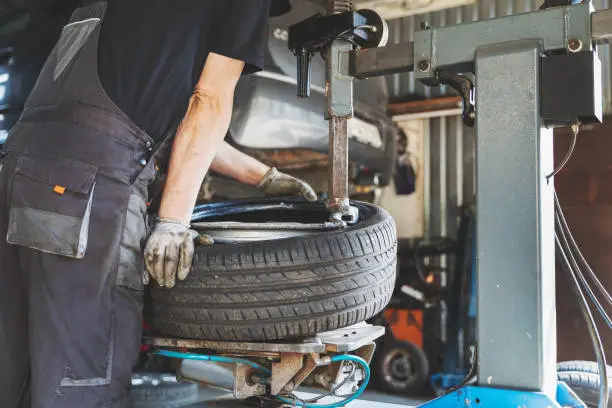 Photo of car tire change and repair service