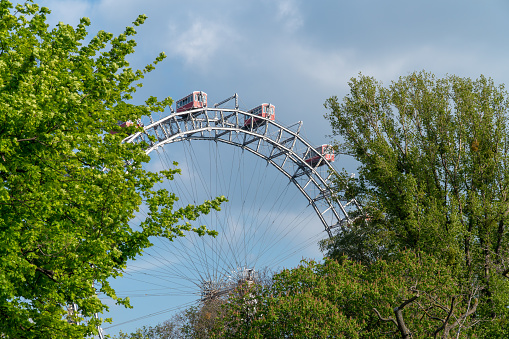 Famous ferris wheel at the Prater - Vienna