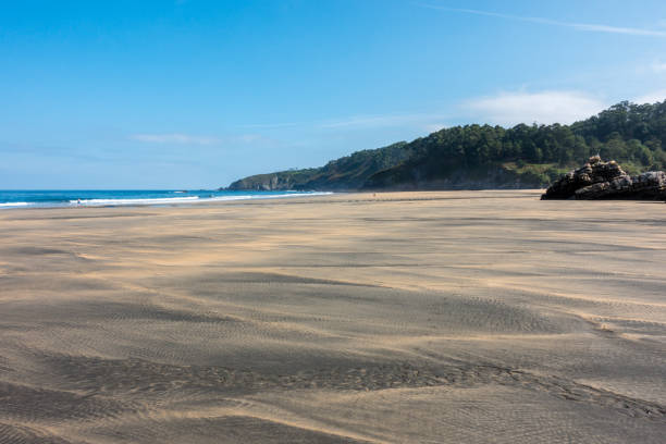 istock Incredible sand patterns on the picturesque beach during the falling tide 1146501502