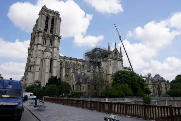 Photo of Notre Dame fire