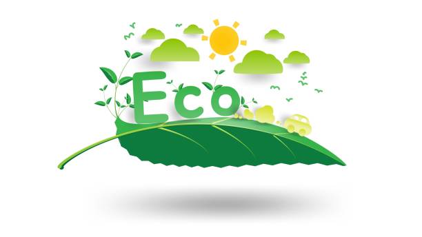 istock Eco no plastic environmental with technology to preserve the world elements for sustainable energy development Vector 1146506305