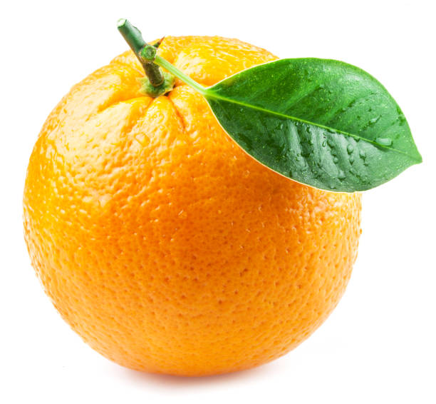 istock Orange fruit with orange leaf with water drops. 1146512279