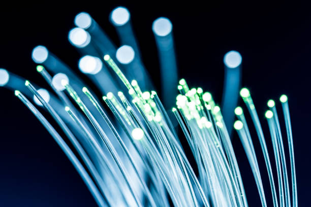 istock Bundle of optical fibers with lights in the ends. 1146513897