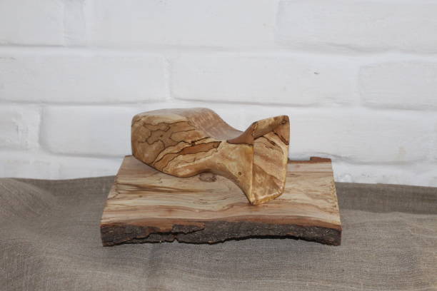 istock Wooden vase in a rustic style 1146514387