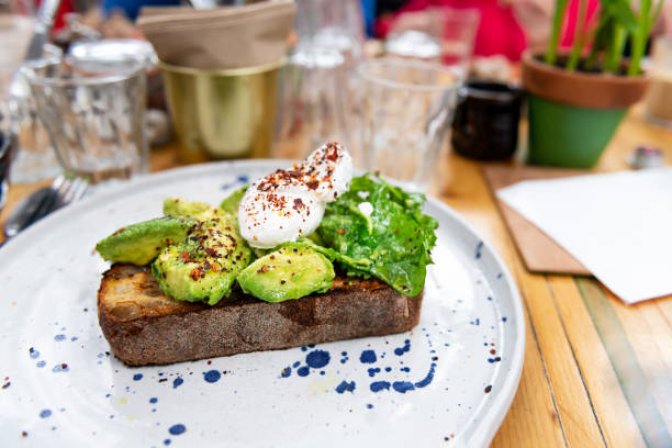 istock Toast with Avocado and Poached Egg, perfect and healthy breakfast 1146516812