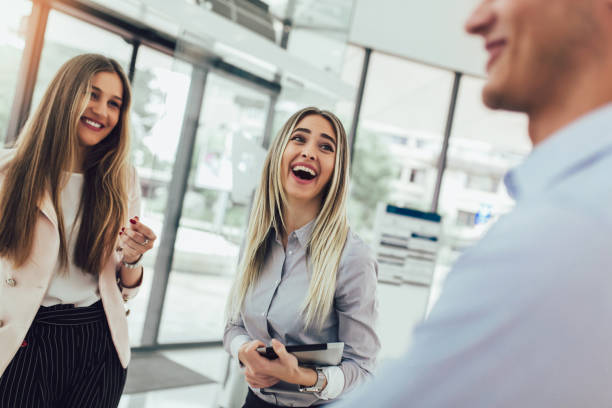 istock Business partners talking in modern office 1146529705