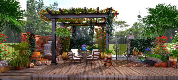 istock 3d render outdoor terrace balcony 1146532789