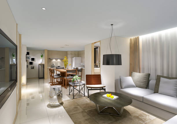 istock 3D Render of Living room 1146532897