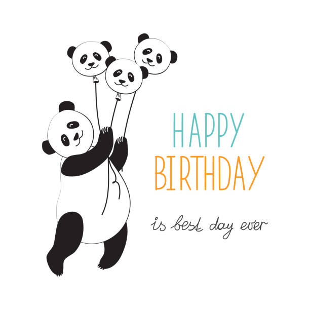 istock Cool Panda in cartoon style for the design of postcards, clothes. Vector illustration 1146535635
