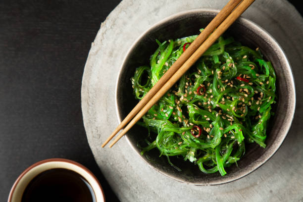 istock Wakame salad with sesame and chili pepper 1146538618
