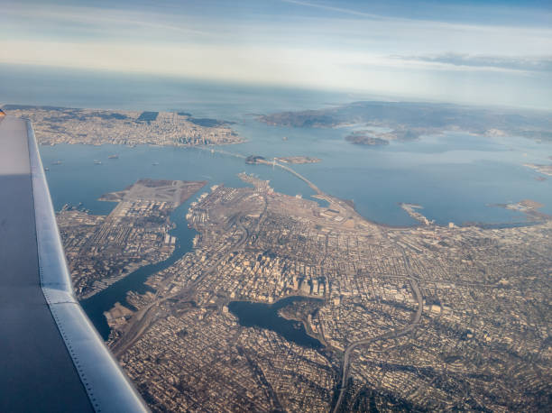 San Francisco Bay climb out stock photo