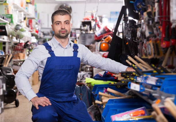istock man who is satisfied of new tools 1146545662