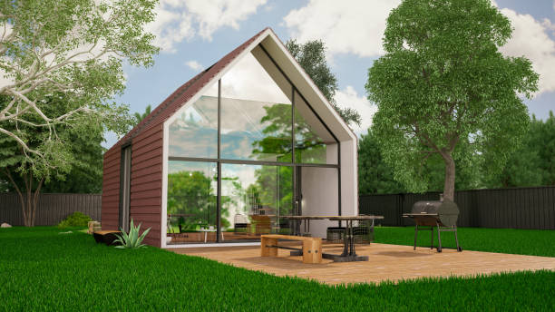 istock Contemporary House with Garden 1146556697