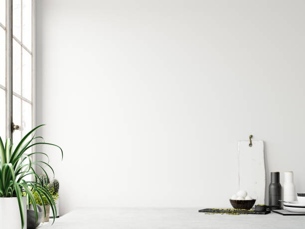 istock Wall interior mock up . Wall art. Scandinavian interior. 3d rendering, 3d illustration 1146561303