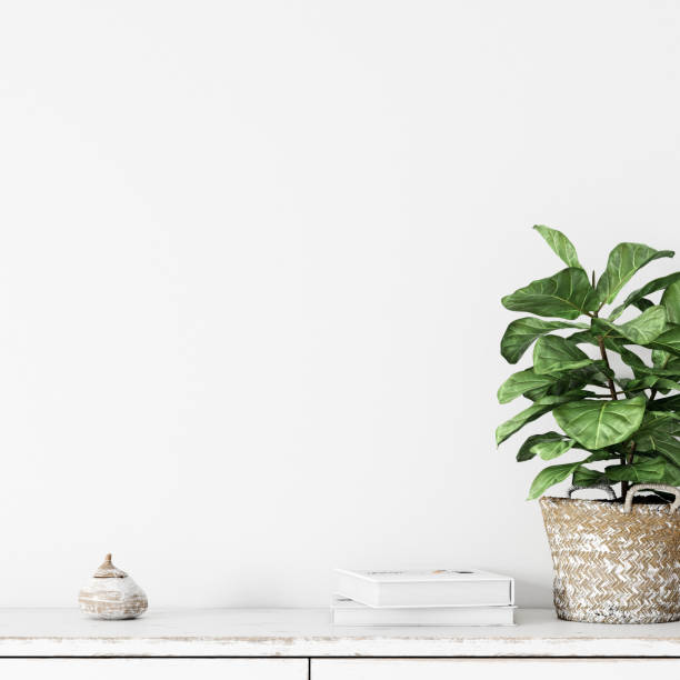 istock Wall interior mock up . Wall art. Scandinavian interior. 3d rendering, 3d illustration 1146561342