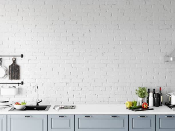 istock Wall interior mock up . Wall art. Scandinavian interior. 3d rendering, 3d illustration 1146561348