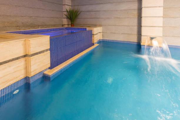 istock Swimming pool in hotel spa and wellness center 1146569877