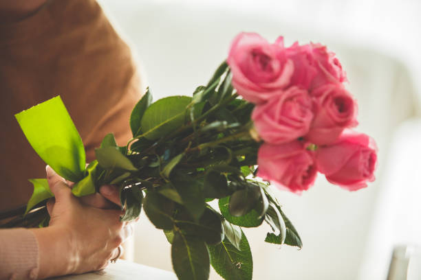 istock Bouquet of fresh pink roses 1146576751