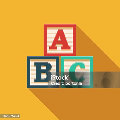 istock Alphabet Blocks Game Flat Design Icon 1146576753