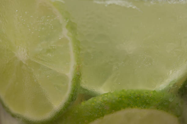 Brazilian typical Caipirinha drink (cachaça, lemon and sugar).