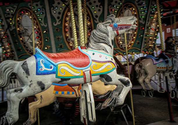 istock Horses on the Carousel at the County Fair 1146586889