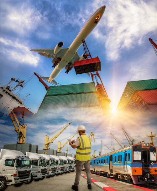 Logistics services stock photo