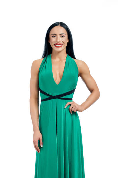 istock Model holding hand on waist and demonstrating clothes. 1146603941