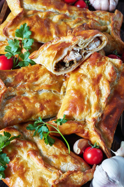 istock Chicken Stuffed Puff Pastry Borek,  Baked Chicken Pies 1146605800