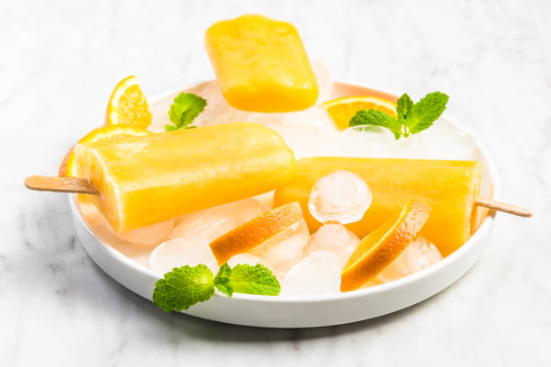 istock Natural orange juice popsicles 1146607512