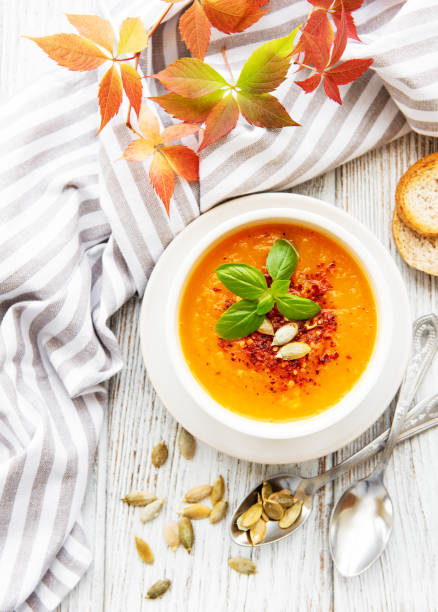istock Bowl of pumpkin soup 1146609169