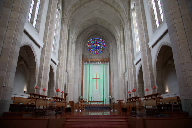Interior of The Church of Bethesda-by-the-Sea, Palm Beach, Florida, USA