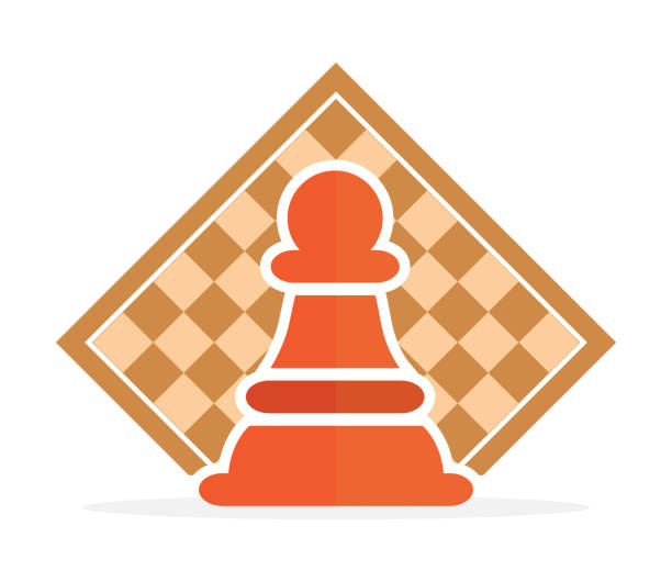 ilustrações de stock, clip art, desenhos animados e ícones de concept of business strategy with chess figures on a chess board modern vector illustration - checking the time illustrations