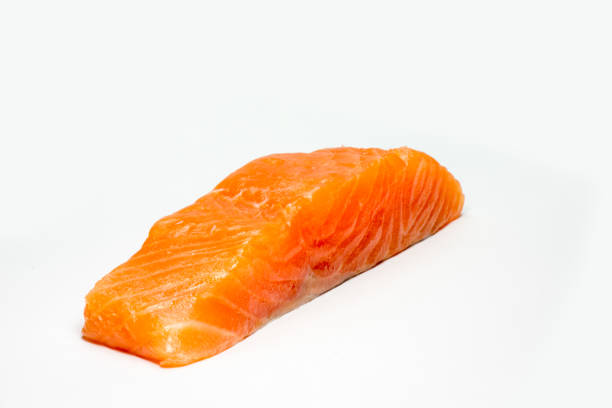 istock A large pink salmon fillet isolated on a white background 1146615477