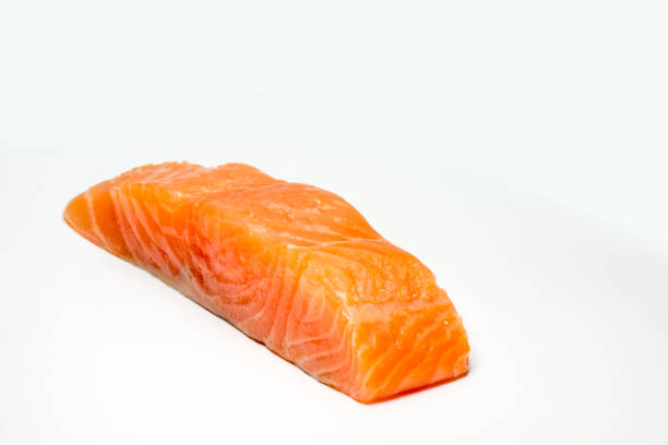 istock A large pink salmon fillet isolated on a white background 1146615565