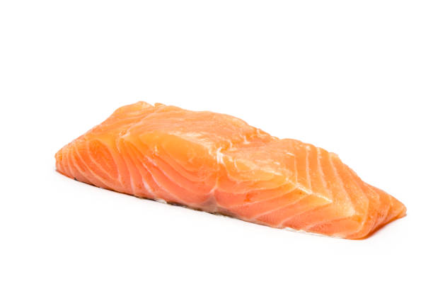 istock A large pink salmon fillet isolated on a white background 1146615569