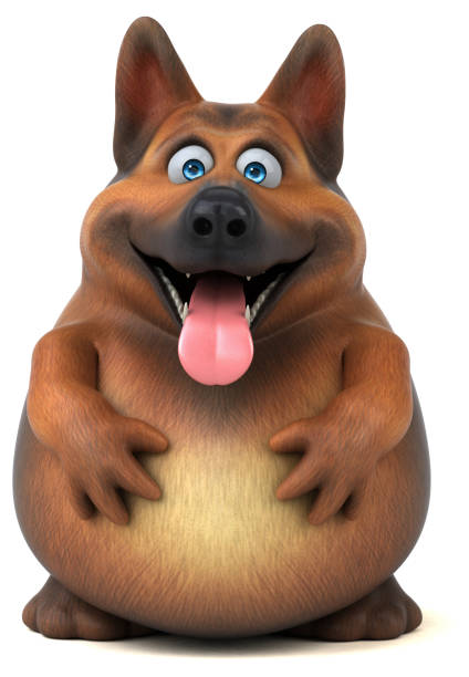 istock German shepherd dog - 3D Illustration 1146629841