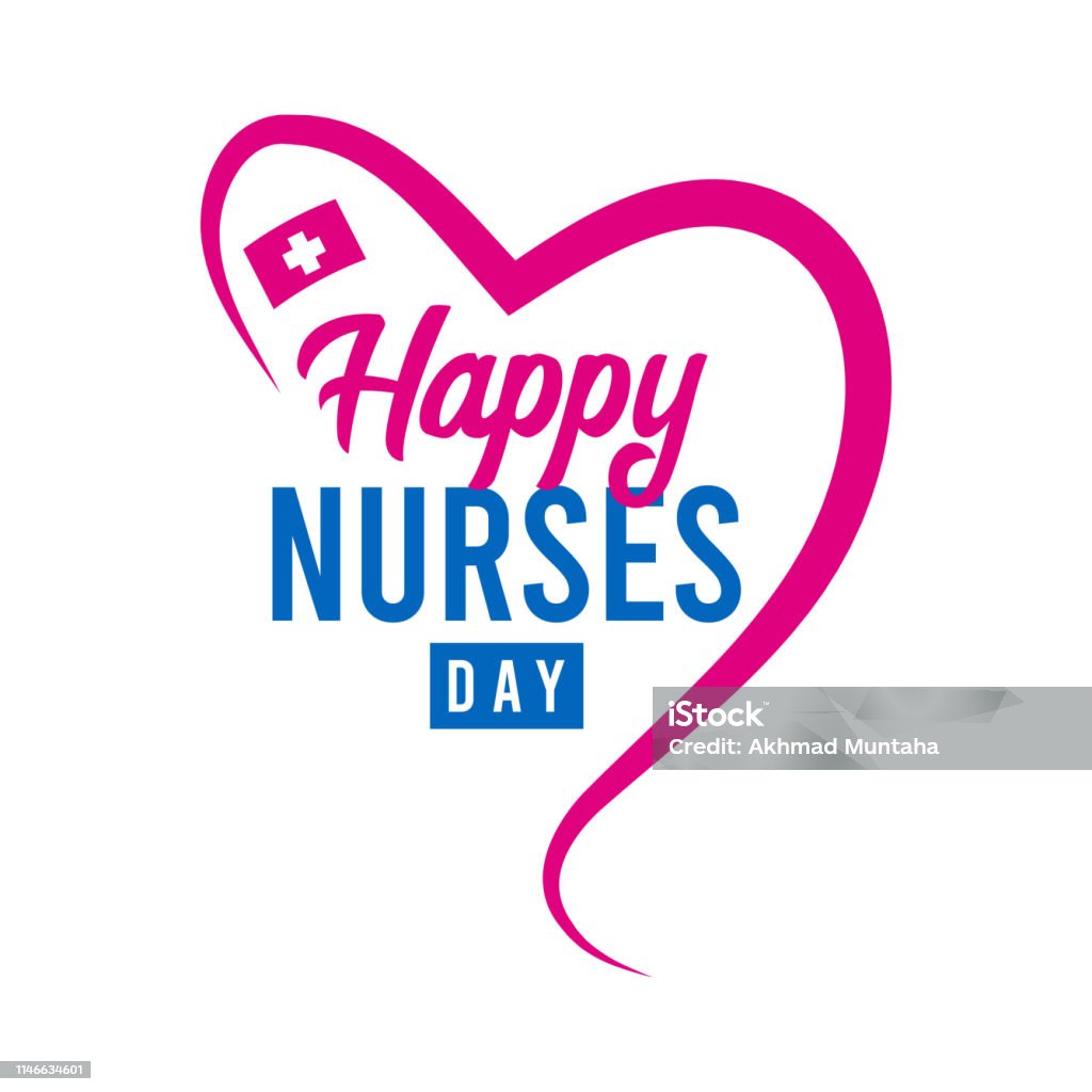 Happy International Nurses Day Vector Template Design For Thank ...