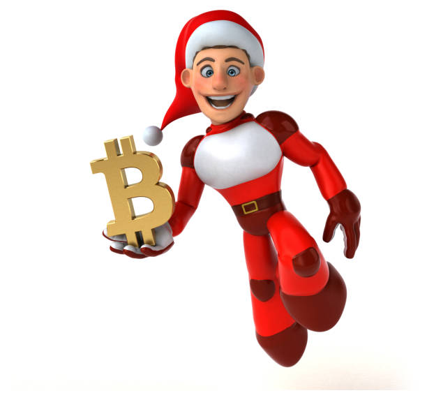 istock Fun Super Santa Claus - 3D Illustration 1146638593