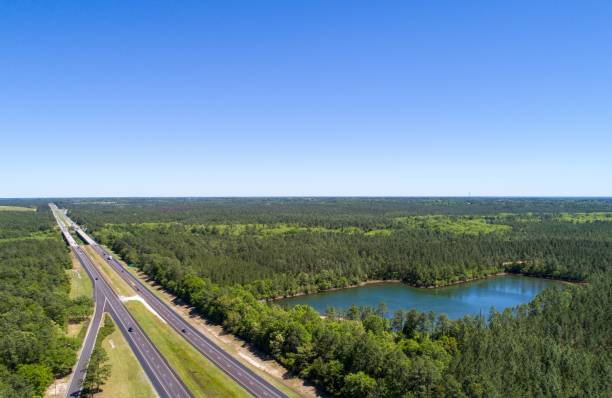 istock Alabama rest area on the Florida border along interstate 10 1146643183