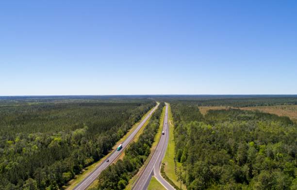istock Alabama rest area on the Florida border along interstate 10 1146643211