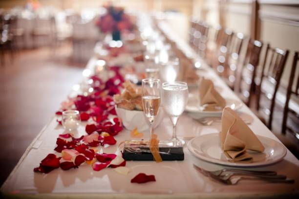 istock Beautiful wedding reception venue. 1146646279