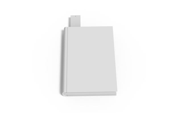 istock White blank book with bookmark mock up on isolated white background, 3d illustration 1146647722
