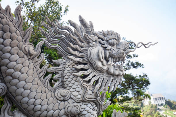 Chinese style dragon statue