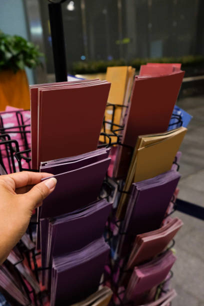 istock Female student taking college brochure 1146648447