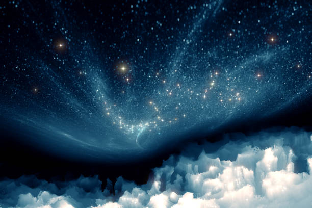 fantastic landscape of another world, digital painting