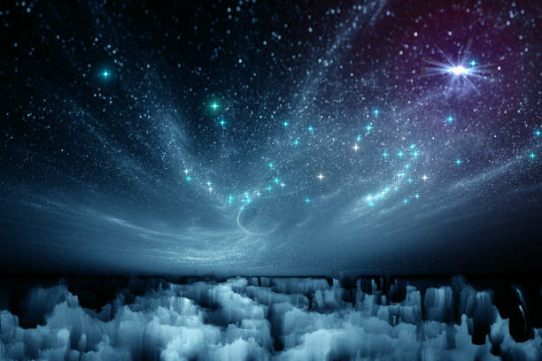fantastic landscape of another world, digital painting